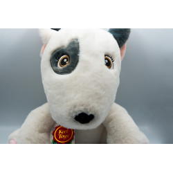 Peluche petit chien bulle terrier