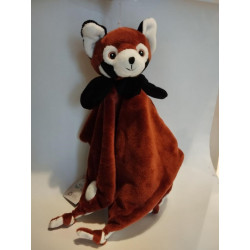 doudou couverture panda roux