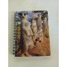 Carnet couverture paysage avec des animaux