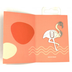 Marque page flamand rose...