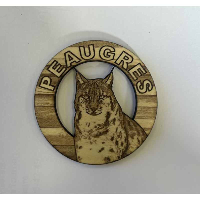 Magnet bois lynx