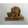 Magnet bois famille ours