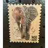 Magnet bois Made in france éléphant en forme de timbre