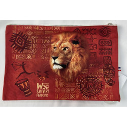 Trousse plate lion en toile...