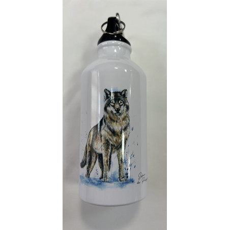 Gourde blanche loup 18 cms