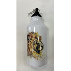 Gourde blanche lion 18 cms