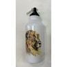 Gourde blanche lion 18 cms