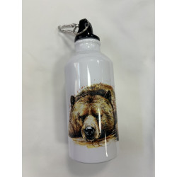 Gourde blanche ours18 cms
