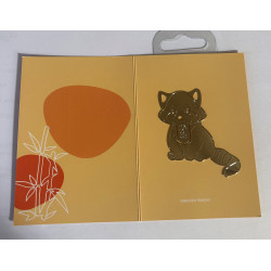 Marque page panda roux Made...