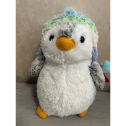 Peluche pinguoin arc en ciel