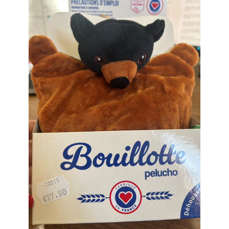 Bouillotte déhoussable ours Made in France